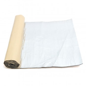 300x100cm 5mm Car Sound-proofing Deadening Insulation Foam Mat w/Aluminum Foil Silver