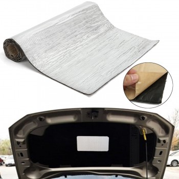 300x100cm 5mm Car Sound-proofing Deadening Insulation Foam Mat w/Aluminum Foil Silver
