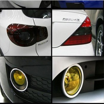 Dark Blue Headlight Taillight Fog Light Car Tint Film Overlay Sticker Cover 30cmx140cm Waterproof All Seasons Decoration DIY