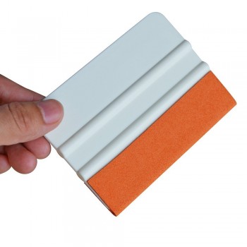 EHDIS 2pcs White Soft Suede Felt Edge Squeegee Card Scraper Window Tints Tool Vinyl Film Car Wrapping Sticker Installation Tool