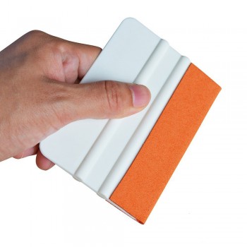 EHDIS 2pcs White Soft Suede Felt Edge Squeegee Card Scraper Window Tints Tool Vinyl Film Car Wrapping Sticker Installation Tool