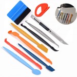 FOSHIO 10pcs Vinyl Wrap Car Sticker Styling Tool Set Magnet Squeegee Film Cutter Wrapping Scraper Window Tint Car Accessories