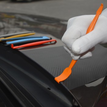FOSHIO 10pcs Vinyl Wrap Car Sticker Styling Tool Set Magnet Squeegee Film Cutter Wrapping Scraper Window Tint Car Accessories
