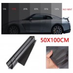 100*50cm Universal Auto Car Dark Black Car Window Tint Film Glass VLT 15% Roll 1 PLY Car Auto House Commercial Solar Protection