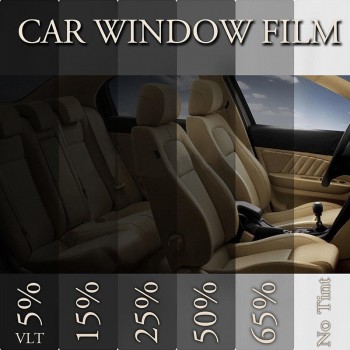 100*50cm Universal Auto Car Dark Black Car Window Tint Film Glass VLT 15% Roll 1 PLY Car Auto House Commercial Solar Protection