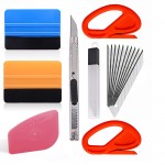 EHDIS 7PCS Vinyl Film Car Wrap Tools Kit Card Squeegee Ice Scraper Window Tint Tools With Cutter Knife Blade Car Accessories