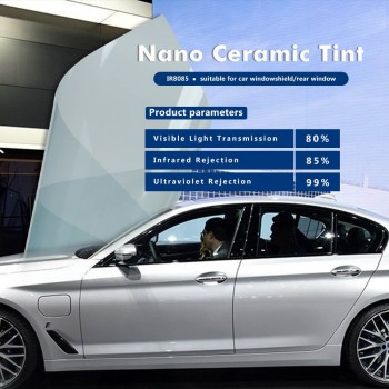 Sunice 80% VLT Front Window Solar Protection Nano ceramic / IR film 60inx33.33ft(1.52x10m)