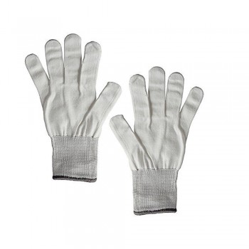 EHDIS 100 Pairs White Labor Antislip Nylon Gloves Vinyl Film Car Wrap Sticker Install Window Cleaning Gloves Window Tints Tool