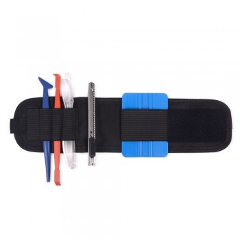 EHDIS Magnetic Window Tint Squeegee Knife Holder Bag Vinyl Car Wrap Kit Tools Bag Wristband Magnet Waist Belt Bag Wrapping Tools