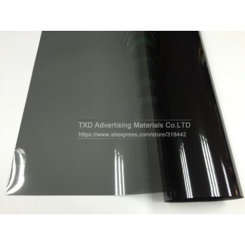 Cheapest VLT 35% 50x300CM/Lot Black Car Window Tint Film Glass 1 PLY Car Auto House Commercial Solar Side window Tint film