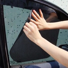 2Pcs Black Car Back Front Window Sun Shade Auto Window Static Cover Accessories Cover Car From Window