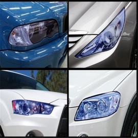 Dark Blue Auto Car Smoke Fog Light Headlight Taillight Tint Vinyl Film Sheet Sticker Anti Dust Waterproof All Weather Decals DIY