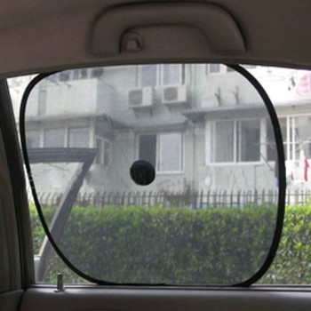 2016 New 2Pcs Black Side Car Sun Shade Rear Window Foils Sunshade Cover Mesh Visor Shield Screen Solar Protection
