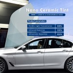 80% VLT Front Window Solar Protection Nano ceramic / IR film 60inx20in
