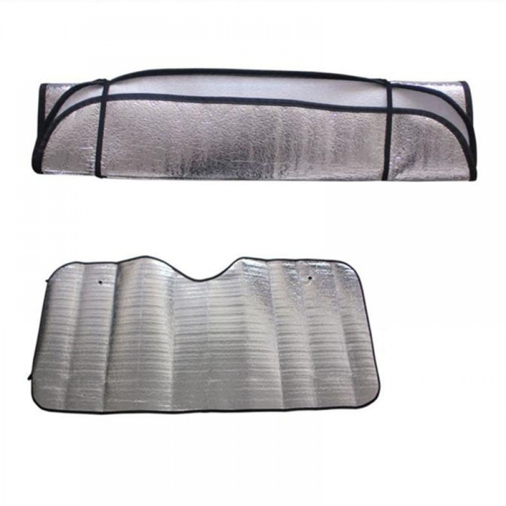 1Pc Casual Foldable Car Windshield Visor Cover Front Rear Block Window Sun Shade Aluminum Foil Car Window Foils Protection