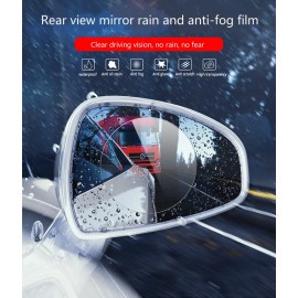 High Quality 2PCS Car Rearview Mirror Waterproof And Anti Fog Protectiver Window Clear For Car Mirror Protective Film