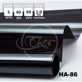 1.52x30M 5FTx98FT VLT5% IR40% UV Rejection 99% Car Window Tint Film Roll High Quality UV Rejection Solar Film