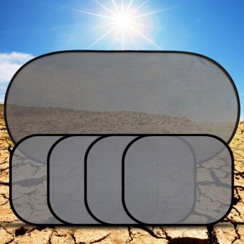 5Pcs Car Cover Sunshade 3D Photocatalyst Mesh Sun Visor Window Screen Sunshade Car Curtain Car interior Product With Two Sucker