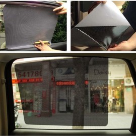 2PCS 38*42CM Black Window Auto Car Sun Shade Curtain PVC Protection Side Insulation Window Cover Tint Film Car Stickers C3bX019