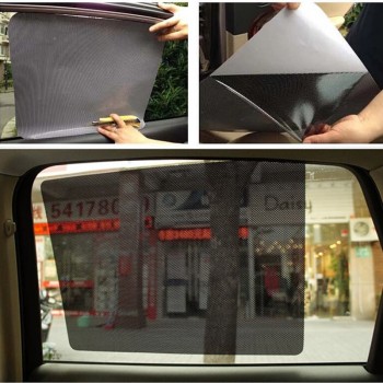 2PCS 38*42CM Black Window Auto Car Sun Shade Curtain PVC Protection Side Insulation Window Cover Tint Film Car Stickers C3bX019