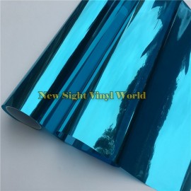 VLT 15% Blue One Way Reflective Window Tint Film For Glass Buliding Home Office Size:1.52*30m/Roll