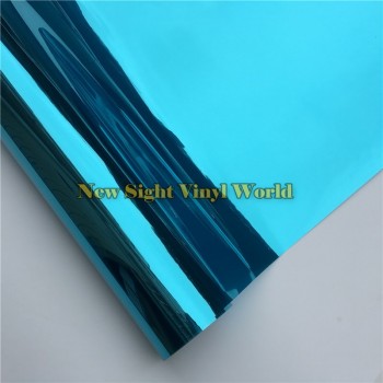 VLT 15% Blue One Way Reflective Window Tint Film For Glass Buliding Home Office Size:1.52*30m/Roll