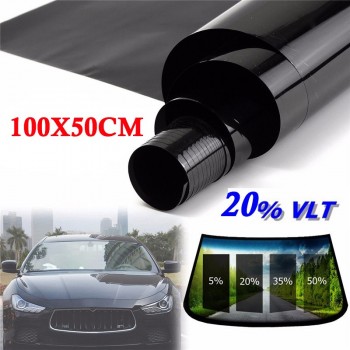 NEW 1PCS Auto Car Home Office Glass Window VLT 20% Tint Film Sunshade 50*100cm