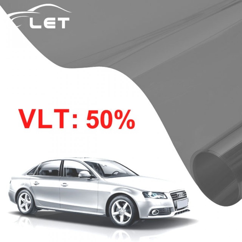 50x 300cm Dark Black Car Window Tint Film Glass VLT 50%  Roll 1 PLY Car Auto House Commercial Solar Protection Summer