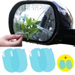 6PCS Car Rearview Mirror Film Anti Fog Window Clear Rainproof Rear View Mirror Protective Soft Protective Film Auto Window Foils