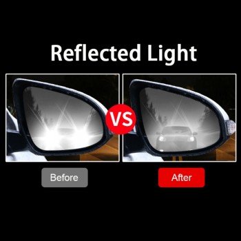 6PCS Car Rearview Mirror Film Anti Fog Window Clear Rainproof Rear View Mirror Protective Soft Protective Film Auto Window Foils