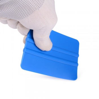 EHDIS 100pcs Carbon Fiber Blue Card Squeegee Ice Scraper Car Wrap Vinyl Film Install Tools Window Cleaning Car Accesorios Tool