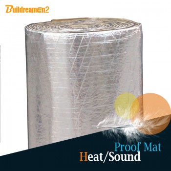 Buildreamen2 1 Roll 10sqm 400 x 40 Car Truck Boat Heat Thermal Proof Sound Insulation Noise Control Mat Deadening Deadener