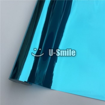 VLT 15% Blue One Way Reflective Window Tint Film For Glass Buliding Home Office Size:1.52*30m/Roll