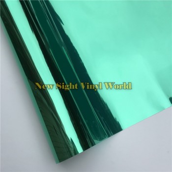 VLT 15% Green-Silver Mirror Window Vinyl Film For Glass Tint Buliding Home Office Size:1.52*30m/Roll