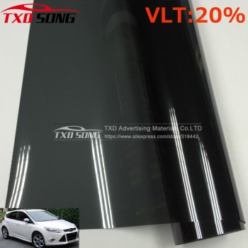 High quality 99% UV solar control window film car tint Window Solar Film 1.52m*12m/Roll by free shipping BK20 model
