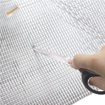 Buildreamen2 1000cm x100cm Car Truck Cover Heat Shield Sound Insulation Deadener Aluminum Foil Material Cotton Deadening