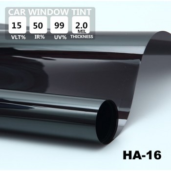 1.52x30M 5FTx98FT VLT15% IR50% UV Rejection 99% Car Window Tint Film Roll High Quality UV Rejection Solar Film Protection Foil