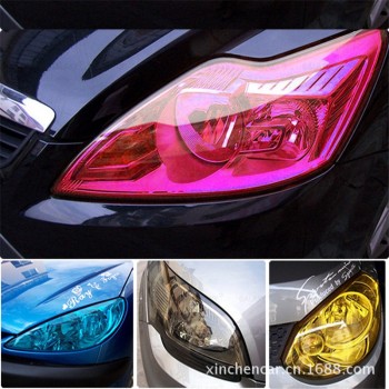 30cm x 140cm Car Fog Light Headlight Taillight Tail Light Tint Vinyl Film Sticker Dark Blue Color