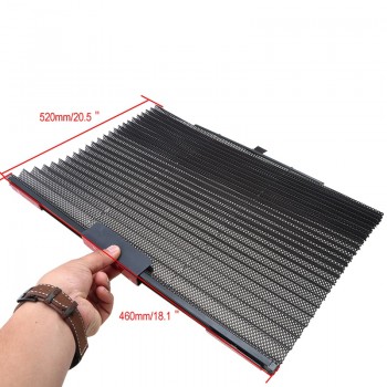 POSSBAY Black Window Sunshade Retractable  Window Car Sun Shade Curtain Windshield Sunshade Shield Cover Mesh Visor Shield
