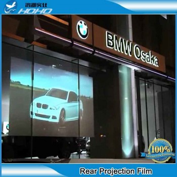 window decoration film 1.524*2m 3Square meter Dark Gray Rear Projection Screen Adhensive Window Film
