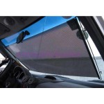 Black  58 x125cm Car Auto Window Roll Blind Sunshade Windshield Sun Shield Visor
