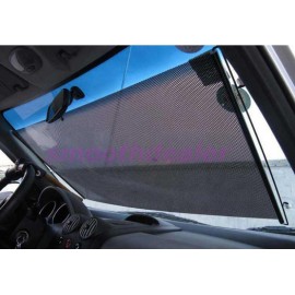 Black  58 x125cm Car Auto Window Roll Blind Sunshade Windshield Sun Shield Visor