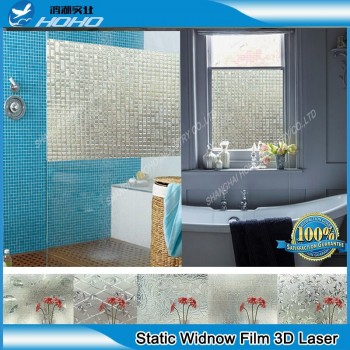 Glass Window Film 92x500cm  Decorative Home Decor 3D Laser Static Cling Film BZJ-001
