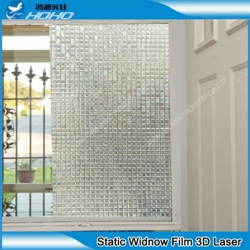 Glass Window Film 92x500cm  Decorative Home Decor 3D Laser Static Cling Film BZJ-001