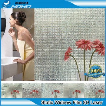 Glass Window Film 92x500cm  Decorative Home Decor 3D Laser Static Cling Film BZJ-001