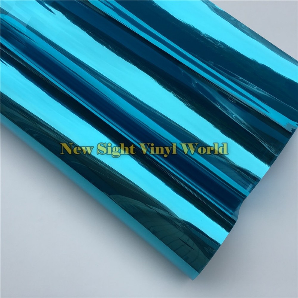 VLT 15% Blue Solar Window Foil Vinyl For Glass Buliding Home Office Size:1.52*30m/Roll