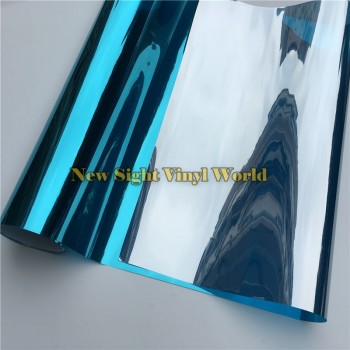 VLT 15% Blue Solar Window Foil Vinyl For Glass Buliding Home Office Size:1.52*30m/Roll