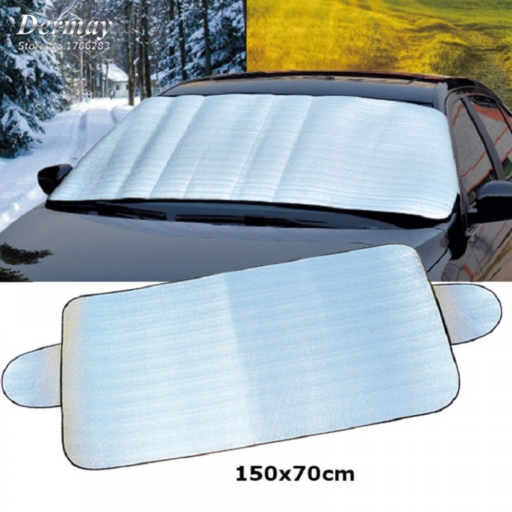 Excellent quality Car Window Foils Windshield Sun Shade Windshield Visor Cover Front Car Window Sunshade UV Protecter 150X70 cm