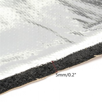 300x100cm 5mm Car Firewall Sound Deadener Heat Shield Insulation Foam Mat Deadening Material Mat Aluminum Foil