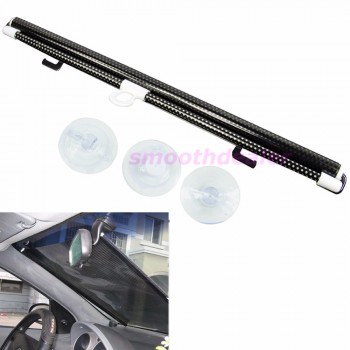Car Styling Black  58 x125cm Car Auto Window Roll Blind Sunshade Windshield Sun Shield Visor Drop Shipping